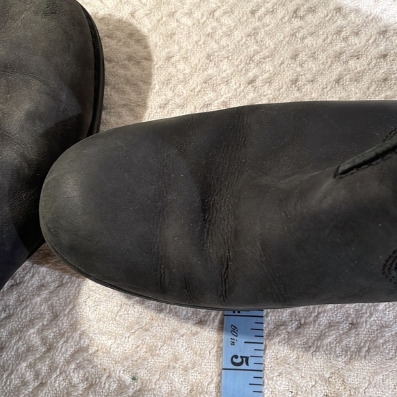 UGG  Leather Black Suede Leather Shearling Boots Unisex main image 5